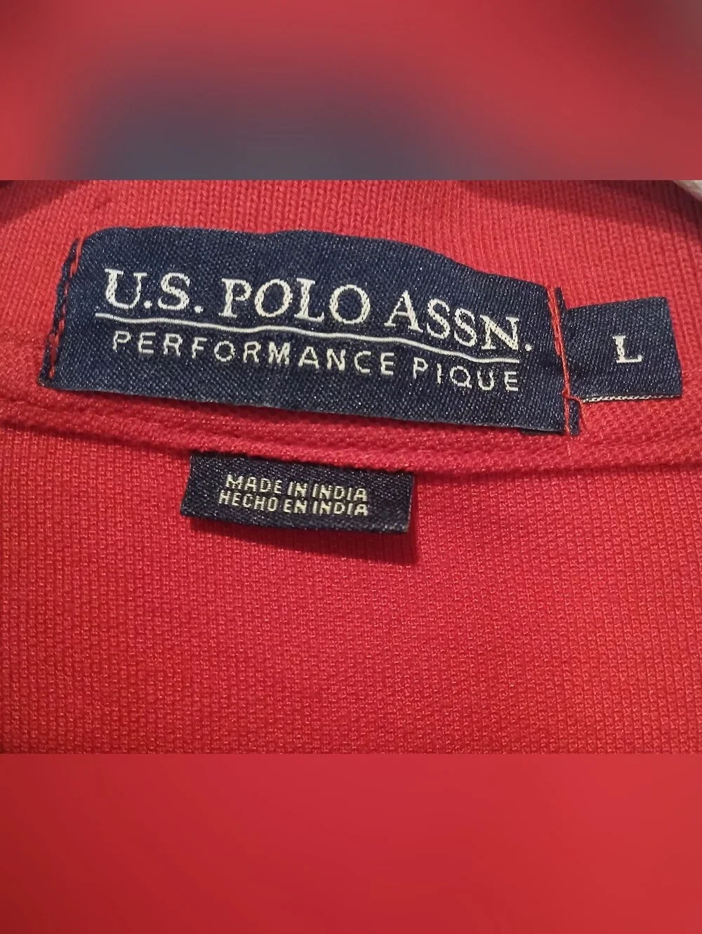 Polo Ralph Lauren Men's Red Short Sleeve Collared Polo, Performance Pique L
